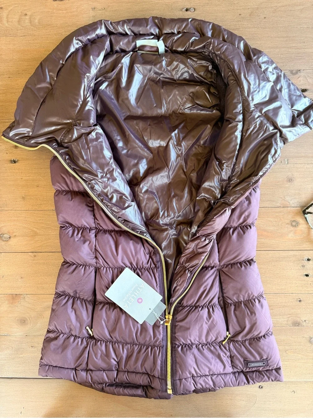 Athleta Featherdry Downabout Vest - deep purple - Picture 5 of 5